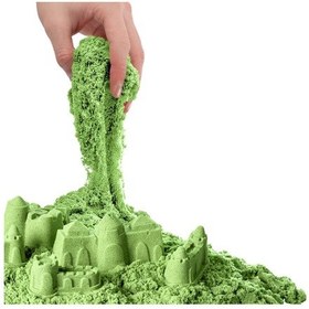 Resim Art Sand Aksesuarlı Yeşil Oyun Kumu 500 Gr. - Kinetik Kum Seti - Natural Kum - Doğal Kum Çok Renkli 