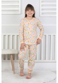 Resim Cute Avocado Desenli Kız Çocuk Pijama Takımı SOMON 