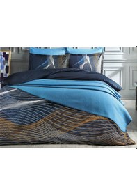 Resim Özdilek Resumo Lacivert Çift Kişilik Yatak Örtülü Nevresim Takımı Lacivert 