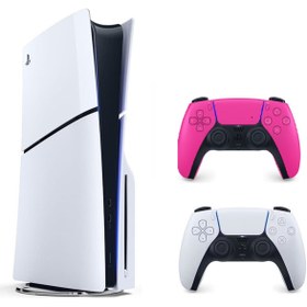 Resim Sony Playstation 5 slim Cdli versiyon + 2.kol Dualsense Pembe ( İthalatçı Garantili ) 