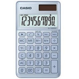 Resim Casio SL-1000SC-BU Cep Tipi 10 Hane Mavi Hesap Makinesi 