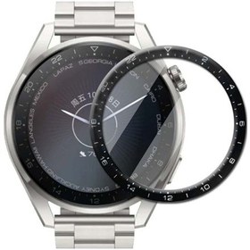 Resim Huawei Watch 3 Pro 3D Full Kaplama Ekran Koruyucu Pet+Pmma (523365533)-Siyah 