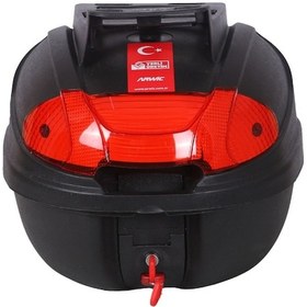 Resim Motosiklet Çantası Arka Motosiklet Bagajı Kargo Taşıma Aparatlı Sırt Dayamalı Cv34 - Siyah 