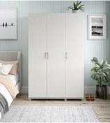 Resim aden home senin evin senin dünyan 3 Kapaklı Çekmeceli Gardırop, %100 Mdf Gardırop, Elbise Dolabı, 190x120 Cm 