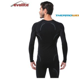 Resim Evolite Thermowear Erkek Termal Üst İçlik Siyah 