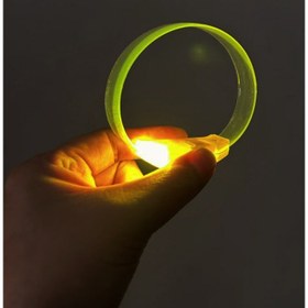 Resim 3 Modlu Pilli LED Işıklı Esnek Parti Bilekliği Sarı 