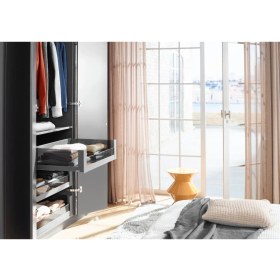 Resim Blum Iç Kiler Çekmecesi Legrabox Free C Yüksek Camlı Yanak Önü Camlı 40 Cm. Frenli Blumotion Orion Gri Antrasit 