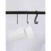 Resim Etsylight S Kanca, Mutfak Kanca, Banyo Kanca, Gardırop Kanca, 7,5 Cm - Siyah Renk - 10 Adet 