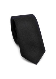 Resim Gaffy Siyah Şal Desenli Dokuma Kumaş Mendilli Slim Fit Kravat // Sdk-250201 Siyah 