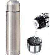 Resim Youmex 304 Çelik İçli Çift Katlı Vakumlu Termos Bardak, 6-12 Saat Isı Saklama, 350ml Doğal Rengi Siyah 