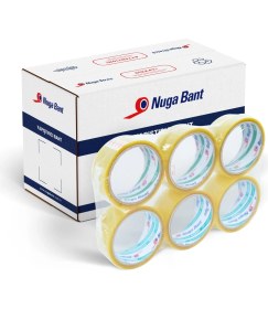 Resim Nuga 45 mm x 40 mt Şeffaf Koli Bandı Akrilik 36 Adet 