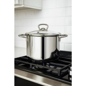 Resim YUNUSOĞLU HOME Elora 6 Parça 304 Kalite Paslanmaz Çelik Güveç Tencere Seti Cam Kapaklı 14-16-18 cm 