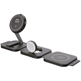 Resim Nettech Nt-wch03 3in1 15w Kablosuz Wireless Şarj 