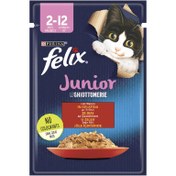 Resim Felix Sığır Etli Yavru Kedi Yaş Mama 85 G 