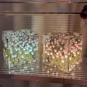 Resim 1 Adet DIY Lale Lamba, Yaratıcı Dekoratif Işık, Taklit Çiçek Gece Lambası, Cadılar Bayramı, Noel, Sevgililer Günü ve Yılbaşı Hediyeleri İçin Mükemmel 