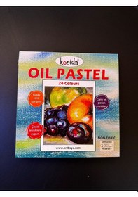 Resim Yağlı Pastel Boya 24 Renk Renkli 
