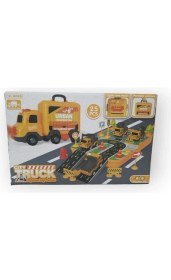 Resim Sürtmeli Müzikli Işıklı Iş Makinalı Arabalı 25 Parçalı Set 