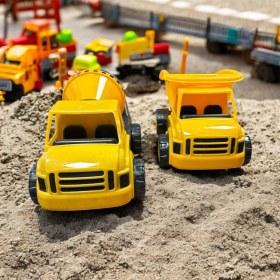 Resim Pozart King Ikili Inşaat Seti Kamyon ve Buldozer 