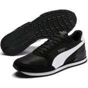 Resim Puma St Runner V2 Mesh Erkek Siyah Spor Ayakkabı 366811-05 