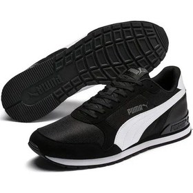 Resim Puma St Runner V2 Mesh Erkek Siyah Spor Ayakkabı 366811-05 