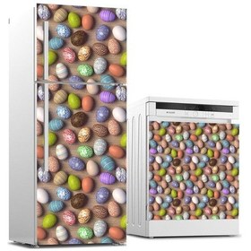 Resim Buzdolabı Ve Bulaşık Makinası Beyaz Eşya Sticker Kaplama Yumurtal 