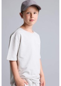 Resim Defacto Basic 2li Açık Gri Takım Erkek Çocuk H8256a826hsgr503 Gri-gr503 