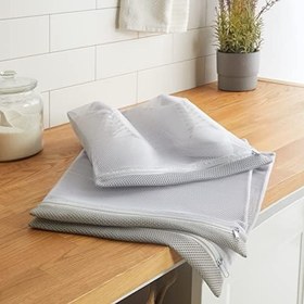 Resim Ocean Home Textile 3'lü Gri Renk Ayakkabı Yıkama Filesi Set 