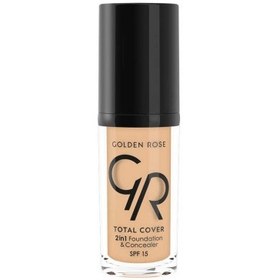 Resim Golden Rose Total Cover Fondöten&Kapatıcı No:03 30ml 