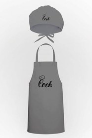 Resim Cook Yazılı Tasarım Mutfak Önlüğü & Bone Avantaj Paketi 