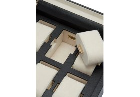 Resim Palermo 6'lı Deri Saat Kutusu USB Şarj Girişli Kilitli 23X22X9 cm 
