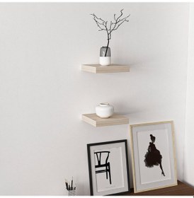 Resim Minarmobilya Minar Gizli Tutuculu 2'Li Duvar Rafı 23 Cm - Sonomo 