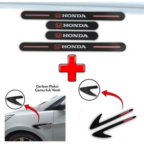 Resim Honda Shuttle Uyumlu Carbon Kapı Eşiği + Carbon Çamurluk Venti (552313663) 