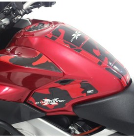 Resim GP Kompozit Honda VFR800X Crossrunner 2015-2020 Uyumlu Tank Pad Seti Gri 