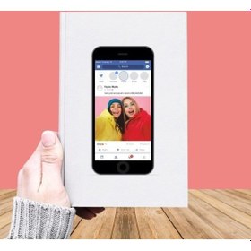 Resim Fotoğraf Baskılı Facebook Temalı Deri Kaplı Defter-030 