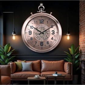 Resim River World 52 Cm Duvar Saati Çarklı Çok Renkli 