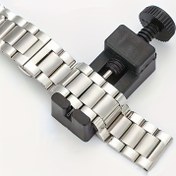 Resim 1 adet Mini Saat Tamir Aracı, Saat Ayarlayıcı, Plastik Saat Mekanizması, Saat Kayışı Ayarlayıcı, Uzunluk Değiştirme, Saat Sökme, Saat Kayışı Çıkarıcı, Yedek Pim ile 