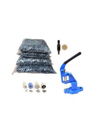 Resim Çıtçıt makinesi, (Antrasit) 720 adet 15mm Paslanmaz Alfa Çıtçıt, 