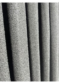 Resim Bohem Kumaş Koyu Gri Fon Perde 1/2,5 Orta Pile Koyu Gri 