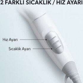 Resim Myblack 1200W Güçlü ve Katlanabilir Uzun Süre Kullanılabilir Seyahat Tipi Saç Kurutma Makinesi 