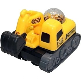 Resim Matmel Süper Araçlar Iş Makinesi Kepçe Pilli Sesli Işıklı 