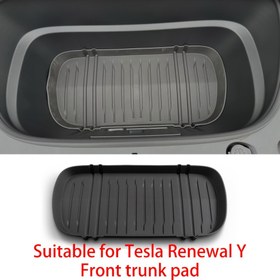 Resim For Tesla Model Y 2025 (Juniper) için Yükseltilmiş Ön Bagaj Matı, Kargo Bölücü, Tüm Hava Koşullarına Karşı Koruma Lineri, Su Geçirmez ve Kaymaz Ön Bagaj Pedi 