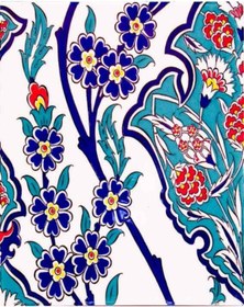 Resim Armada Çini 20x25 Cm Ac 1013 Karanfil Desenli Çini Seramik Karo 