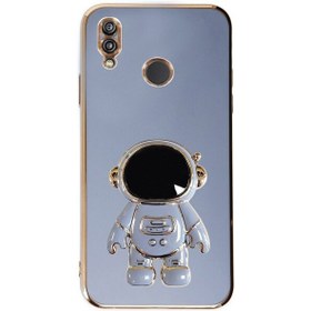 Resim Teleplus Huawei Y7 2019 Kılıf Kamera Korumalı Astronot Desenli Standlı Silikon Mavi 