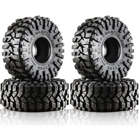 Resim Xindoker 4 Adet 120x45mm Lastik Rc Araba Tekerlekleri, 1.9 İnç Uzunlukta, Kumandalı Zırhlı Araçlar İçin Traxxas Trx4, Rc4wd D90, Scx10 Uyumlu 