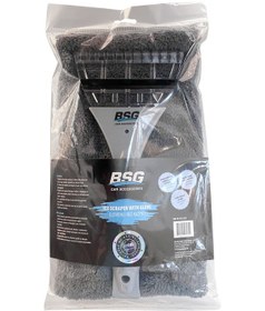 Resim Bsg Oto Cam Buz Kazıyıcı Eldivenli Kar Buz Temizleyici 