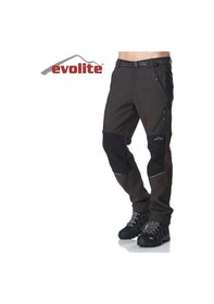 Resim Evolite Freebird Outdoor Erkek Pantolon 4-yön Esnek Stretch, Şardonlu Sıcak İç, Kayak &amp Amp Trekking Siyah 