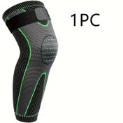 Resim 1 adet Tam Uzunluklu Diz Desteği, Güçlendirilmiş Dokuma ile - Erkekler ve Kadınlar için Rahat, Nefes Alabilen Tasarım, Gece Kullanımı için İdeal, Tatiller, Yıldönümleri, Doğum Günleri için Mükemmel Hediye, Diz Desteği, Diz Desteği, Açık Hava Sporları Desteği, Şık Diz Desteği, Güvenli Uygunluk Desteği 