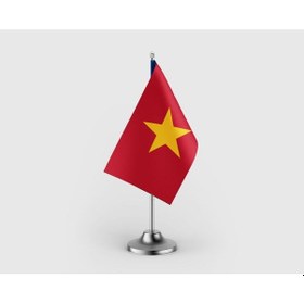 Resim Vietnam Tekli Saten Masa Bayrağı Seti Diğer 