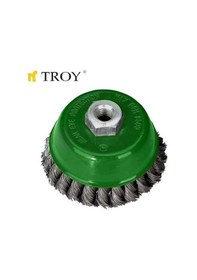 Resim Troy 27707-100 Burma Telli Çanak Fırça 100 MM 