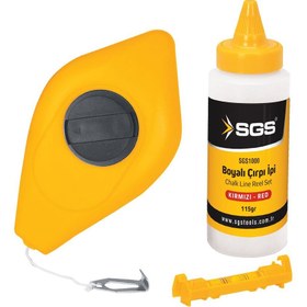 Resim OKN SGS BOYALI ÇIRPI İPİ (KIRMIZI BOYALI) 30M SU TERAZİLİ 